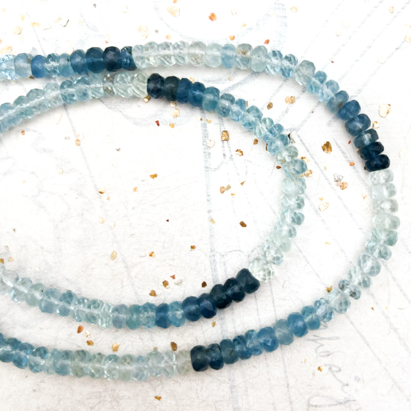 Aquamarine Gemstone Bead Strand