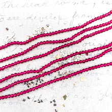 Load image into Gallery viewer, Fuchsia Tiny Crystal Bead Strand
