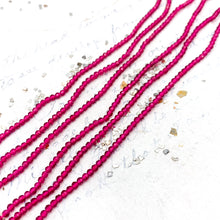 Load image into Gallery viewer, Fuchsia Tiny Crystal Bead Strand
