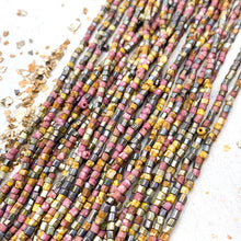 Load image into Gallery viewer, 10/0 Aged Pink Picasso Medley Seed Bead Strand
