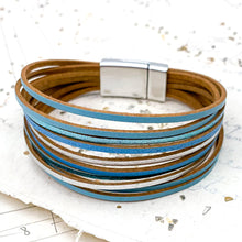 Load image into Gallery viewer, Less Strands Paris Skies Magnetic Leather Bracelet - Paris Find!
