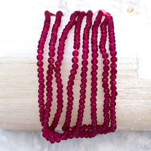 Load image into Gallery viewer, Fuchsia Tiny Crystal Bead Strand
