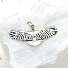 Load image into Gallery viewer, Soaring Eagle Mixed Metal Charm
