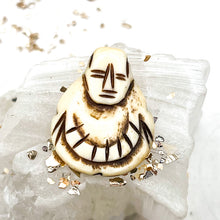 Load image into Gallery viewer, Natural Etched Bone Buddha Bead

