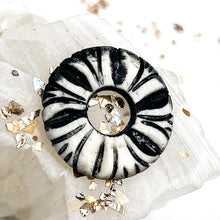 Load image into Gallery viewer, Natural Etched Flower Donut Bead
