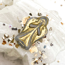 Load image into Gallery viewer, Blue Praying Angel with Gold Etch Bead
