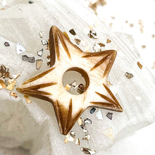 Load image into Gallery viewer, Stained Etched Large-Holed Star Bead
