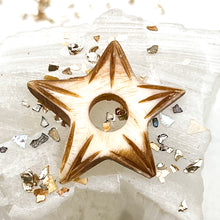 Load image into Gallery viewer, Stained Etched Large-Holed Star Bead
