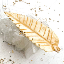 Load image into Gallery viewer, Natural Bone Leaf with Holes
