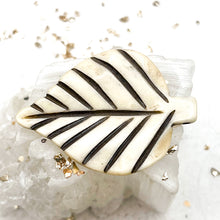 Load image into Gallery viewer, Etched Bone Leaf Charm
