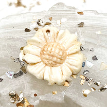 Load image into Gallery viewer, Natural Bone Daisy Bead

