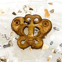 Load image into Gallery viewer, Stained Etched Butterfly Bead
