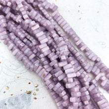 Load image into Gallery viewer, 3x6mm Lovely Lavender 2-Hole Brick Bead Strand
