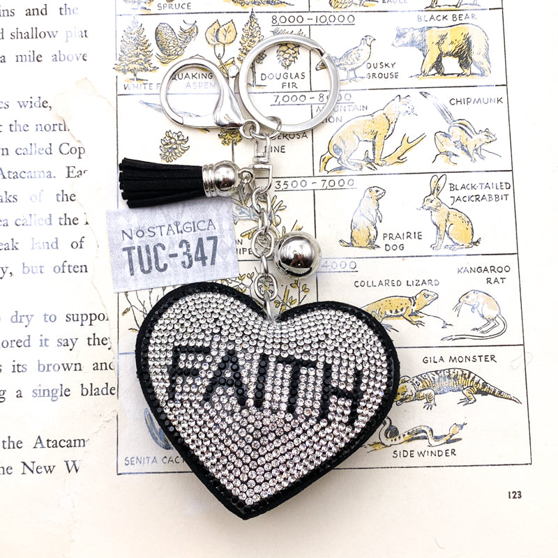 Faith and Love Gigi's Sparkling Keychain - Tucson Find