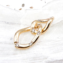 Load image into Gallery viewer, 18K Gold Plated CZ Connector Charm
