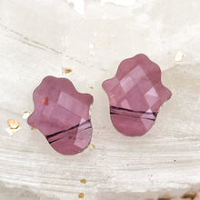 Load image into Gallery viewer, Antique Pink Fatima Hand Pendant Pair
