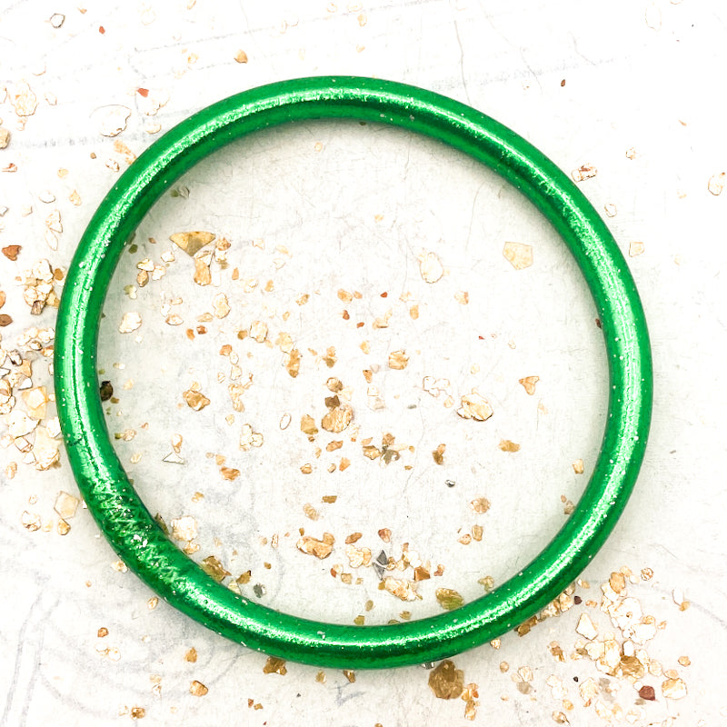 Small - Green Buddha Leather Bracelet - Paris Find