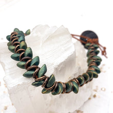 Load image into Gallery viewer, Patina Iris Leafy Chevron Bracelet Kit
