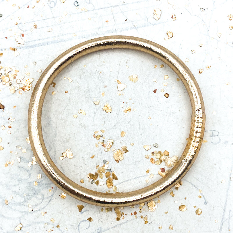 Small - Light Gold Buddha Leather Bracelet - Paris Find