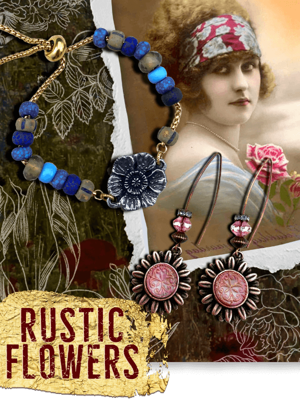 Rustic Flowers | DIY Jewelry Inspiration | Nostalgica Featured Image
