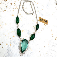 Load image into Gallery viewer, Gemstone Emerald Majesty Necklace
