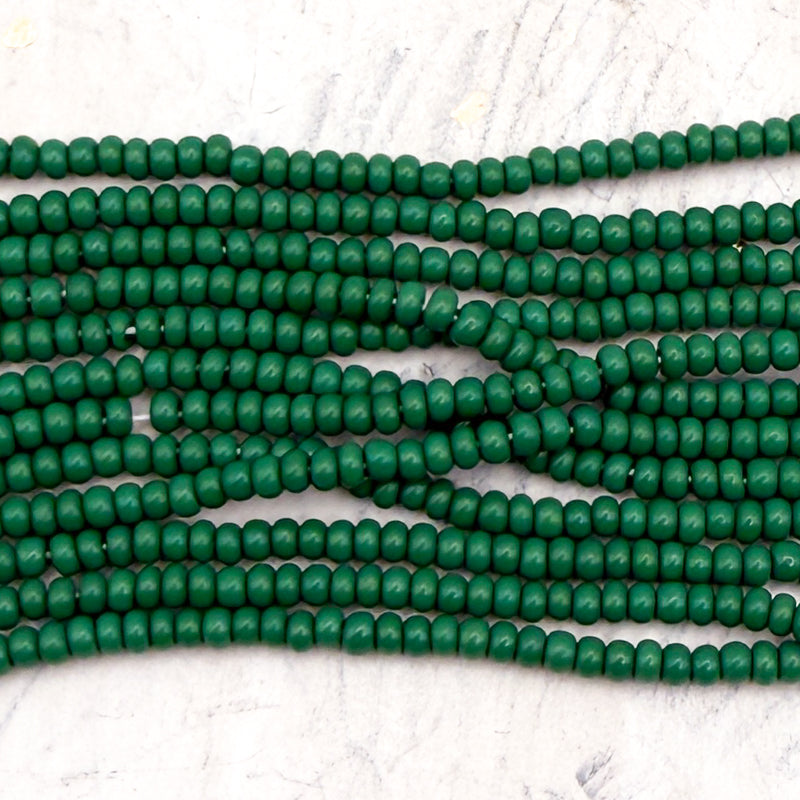 8/0 Gracious & Green Seed Bead Hank