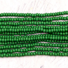 Load image into Gallery viewer, 8/0 Garden Green Seed Bead Hank

