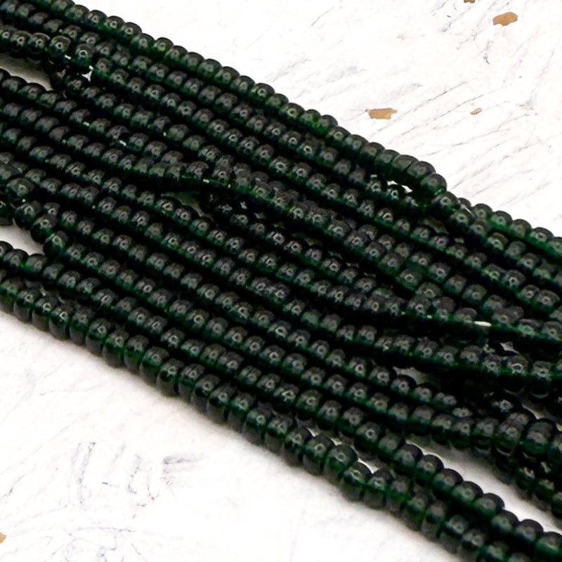 8/0 Green With Envy Seed Bead Hank