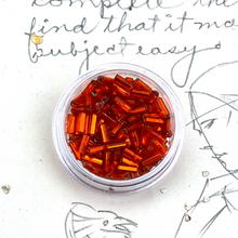 Load image into Gallery viewer, #2 Orange Czech Bugle Beads
