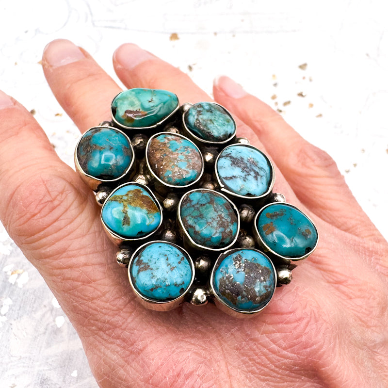 Turquoise Adjustable Nepal Ring