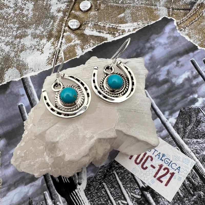 Lucky Turquoise Earrings - Tucson Find