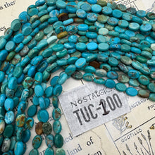 Load image into Gallery viewer, Turquoise Oval Coin Bead Strand - Tucson Find
