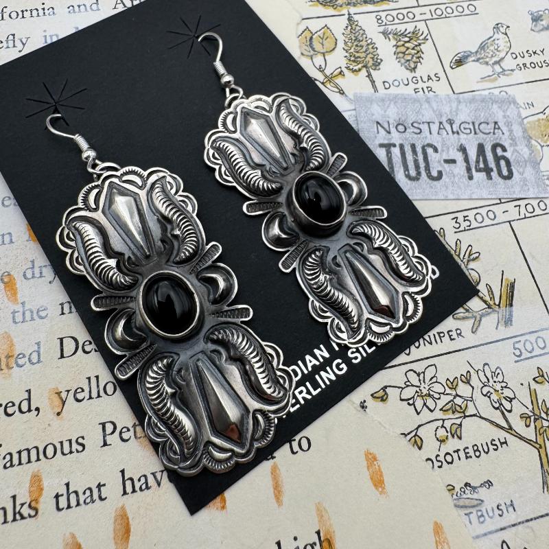 Black Onyx Earring Pair - Tucson Find