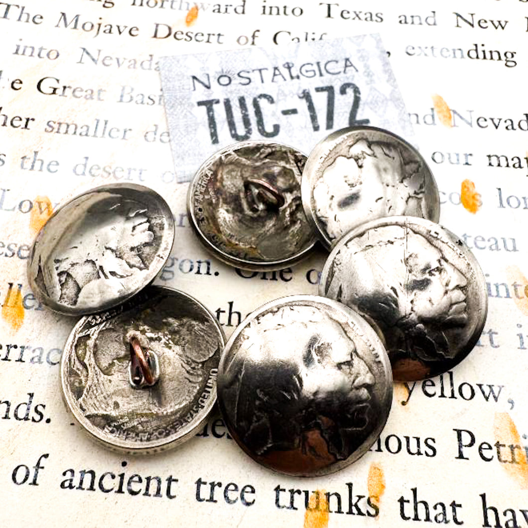 Native American Nickel Button - Tucson Find