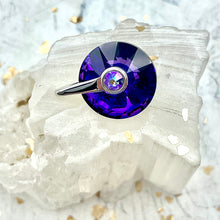 Load image into Gallery viewer, 25mm Purple Premium Austrian Crystal Button
