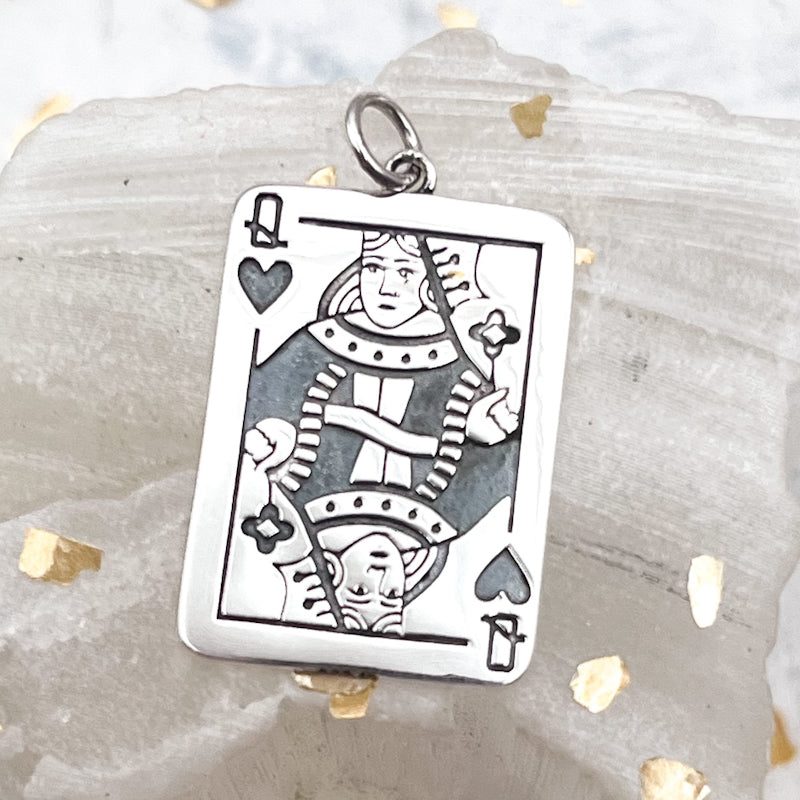 Pre-Order Sterling Silver Queen of Hearts Charm