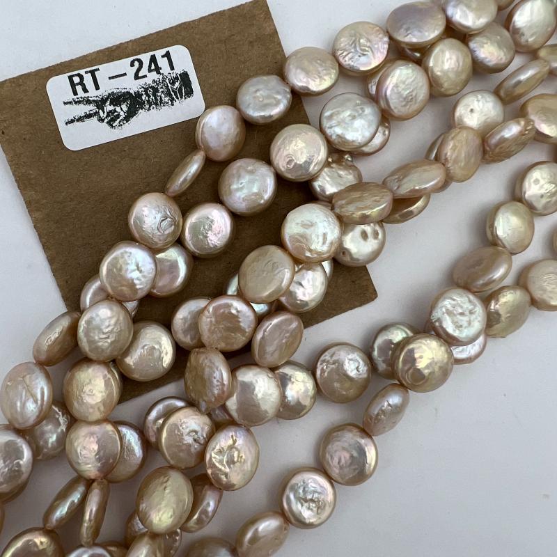 9mm Golden Cream Pearl Vintage Bead Strand - Road Trip Find