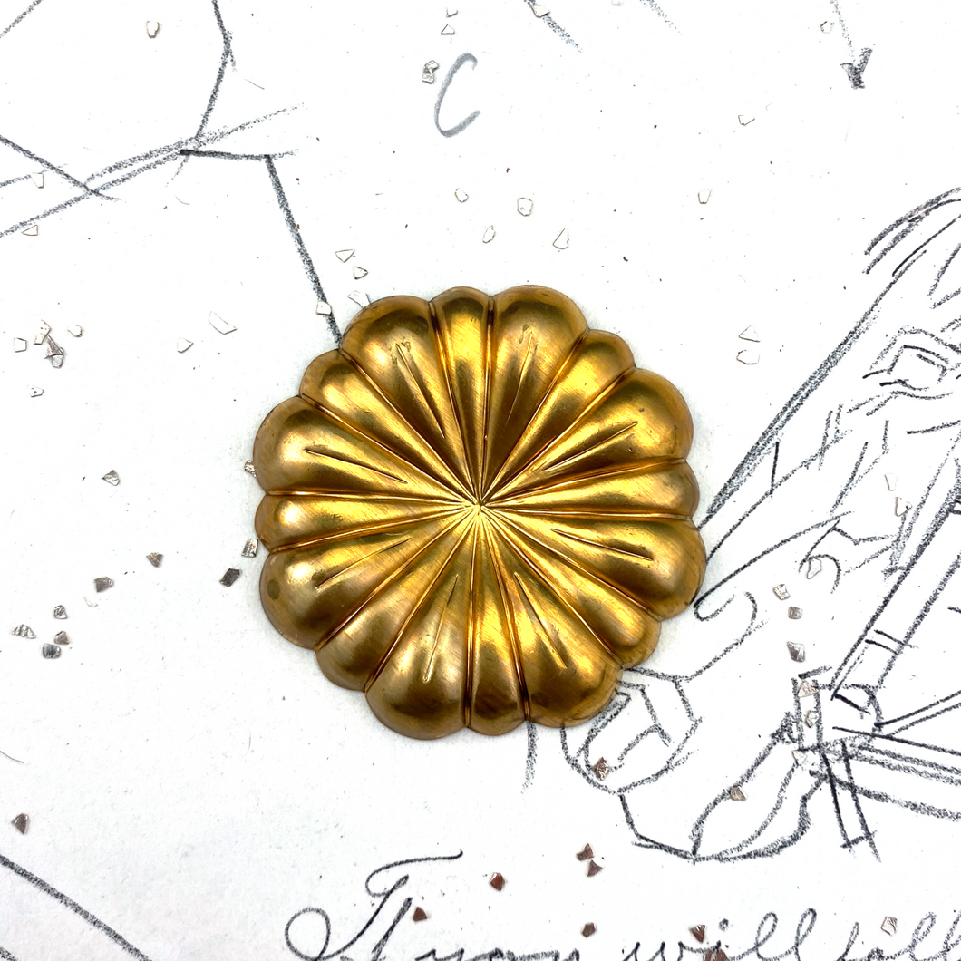 Flower Brass Pendant