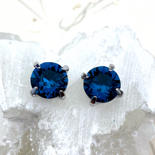 Load image into Gallery viewer, SS 39 Montana Blue Sew on Stones with 2 Holes - 2 pcs
