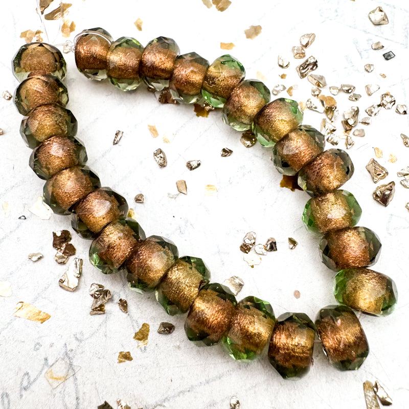 Pre-Order Golden Haze Roller Bead Strand
