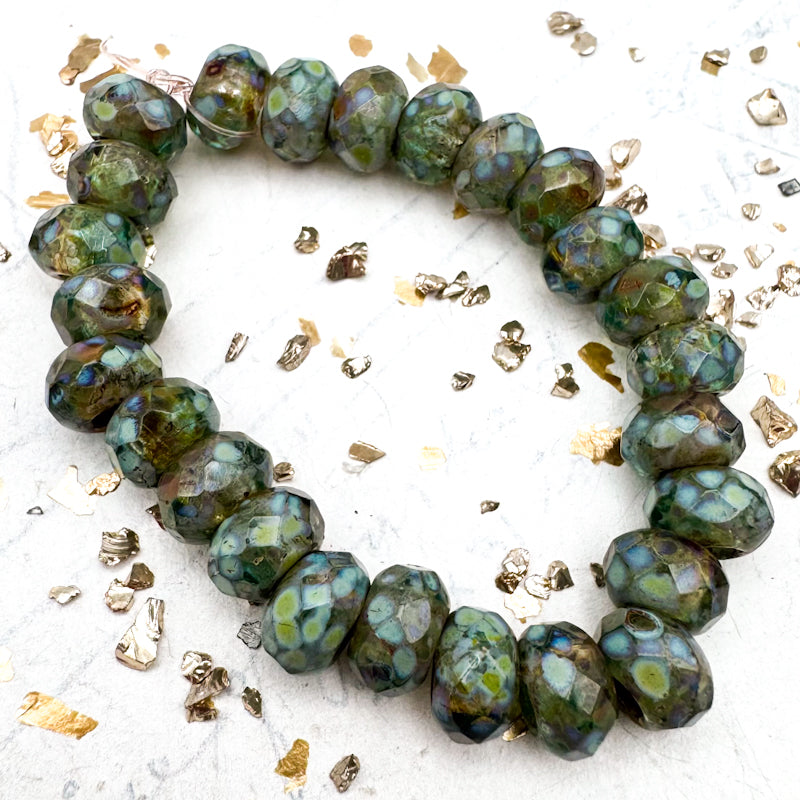 Pre-Order Stained Glass Roller Bead Strand