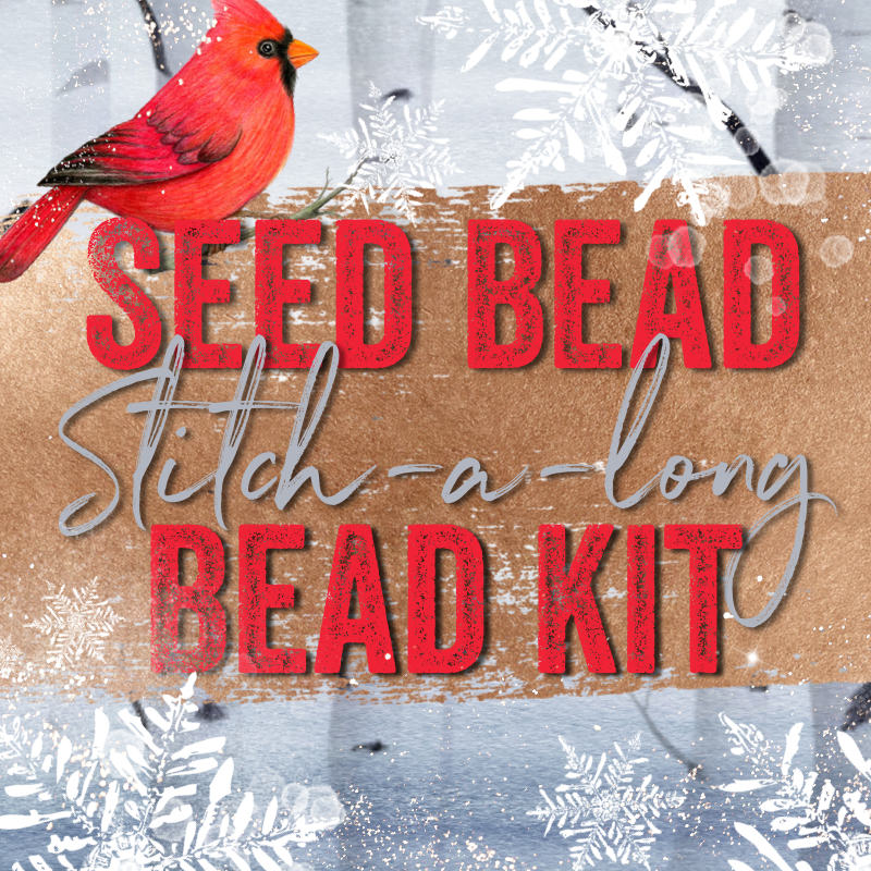 Cardinal Stitch-A-Long Seed Bead Kit - 6 Colors