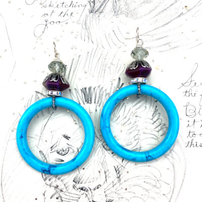 Hoops | DIY Jewelry Inspiration | Nostalgica Finished Piece