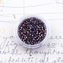 Load image into Gallery viewer, Purple Seed Bead Jar
