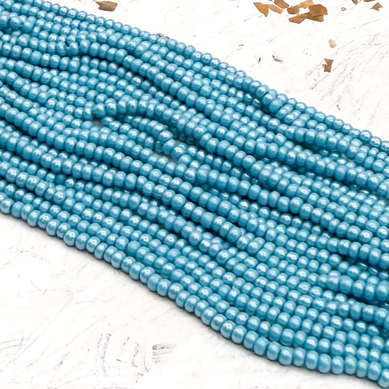 10/0 Awesome Aqua Seed Bead Hank