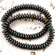 Load image into Gallery viewer, Pre-Order 6mm Disc Tiffany Green with Gold Luster
