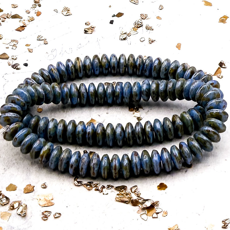 Pre-Order 6mm Disc Cornflower with Picasso Finish