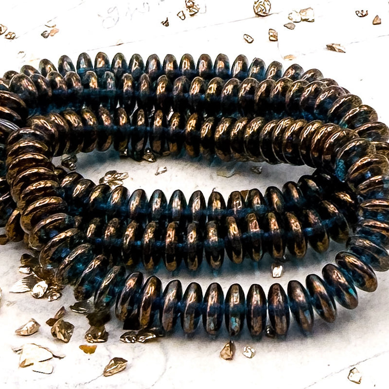 Pre-Order 6mm Disc Sapphire with Gold Finish