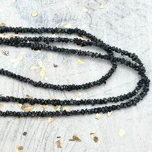 Load image into Gallery viewer, Pre-Order Midnight Sky Faceted Rustic Diamond Bead Strand
