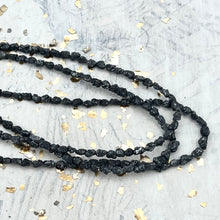 Load image into Gallery viewer, Pre-Order Deep Sapphire Faceted Rustic Diamond Bead Strand
